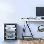Rack de serveur VEVOR 12U à montage mural, capacité de charge maximale de 68 kg, rack réseau à cadre ouvert avec porte pivotante à 180 degrés, acier au carbone, noir