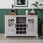 Galano 2-Door Cabinet with Bottle Storage and Cut-Out Door Design 45.7 W  15.7 D  29.3 H