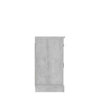 Meuble Galano à 2 portes avec rangement pour bouteilles et portes à découpes 45,7 L 15,7 P 29,3 H