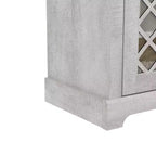 Meuble Galano à 2 portes avec rangement pour bouteilles et portes à découpes 45,7 L 15,7 P 29,3 H