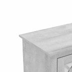Meuble Galano à 2 portes avec rangement pour bouteilles et portes à découpes 45,7 L 15,7 P 29,3 H