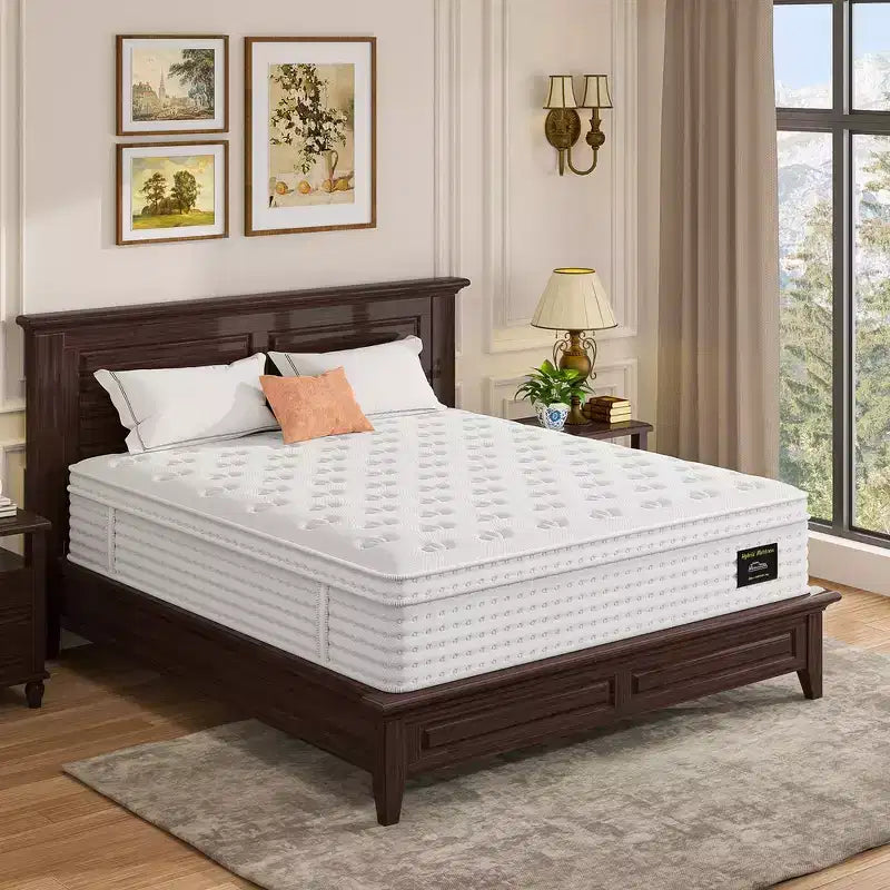 Whisen 14 King Hybrid Mattress, Luxury Ergonomic Mattress, Memory Foam Mattress, Pocket Innerspring