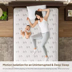 Matelas hybride Whisen 14 King, matelas ergonomique de luxe, matelas en mousse à mémoire de forme, ressorts ensachés