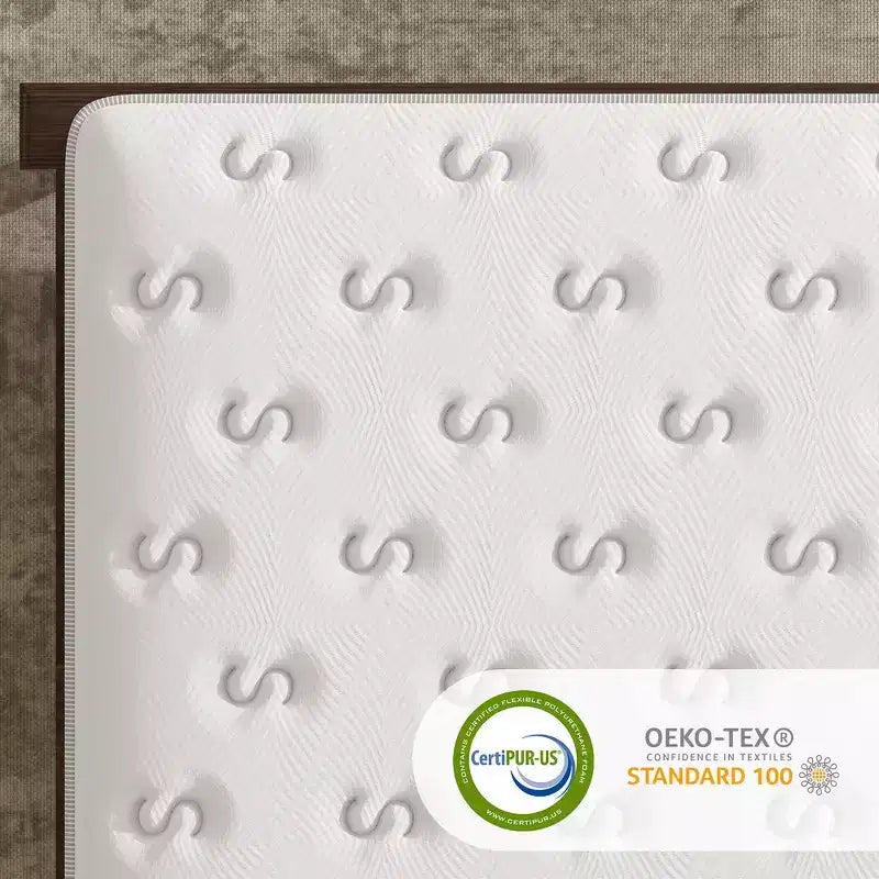 Matelas hybride Whisen 14 King, matelas ergonomique de luxe, matelas en mousse à mémoire de forme, ressorts ensachés