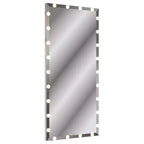 Full Length Mirror With Lights Oversized FullStanding Floor Mirror For Dressing Room Bedroom Silver,