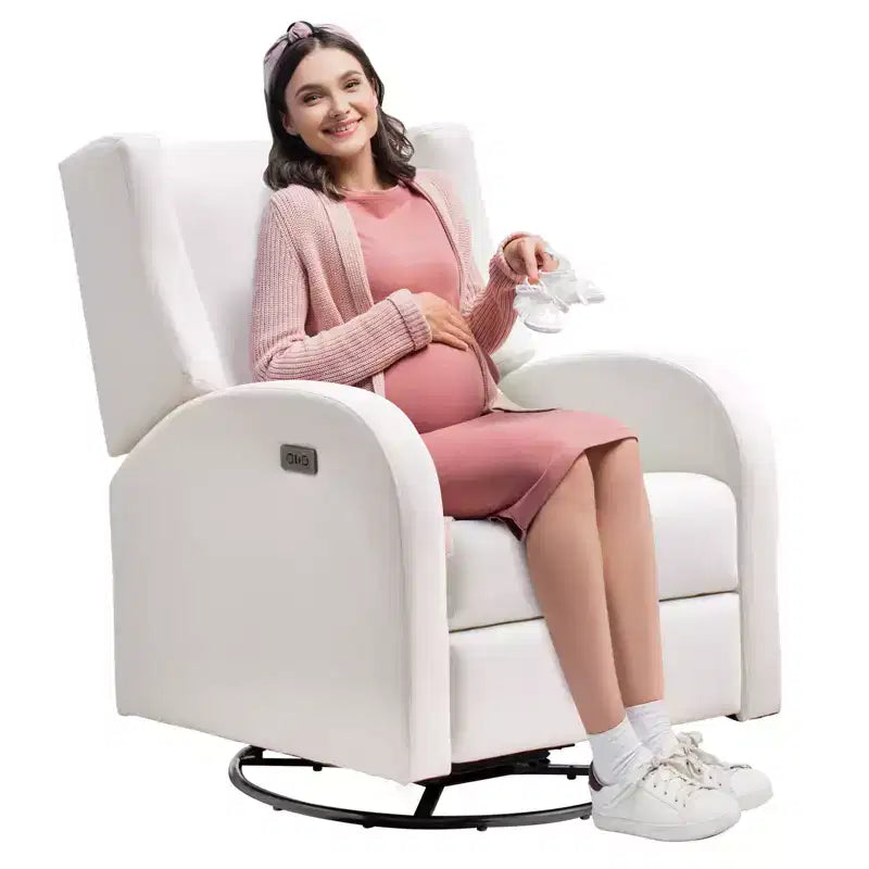 Electronic Power Recliner and Swivel Glider, 250 lbs Weight Capacity Swivel Glider Recliner Chair with USB Port