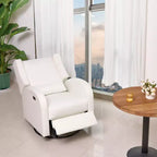 Fauteuil inclinable électrique et planeur pivotant, fauteuil inclinable planeur pivotant avec port USB et capacité de poids de 113 kg