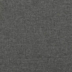 Cadre de lit en tissu gris foncé (100 % polyester), contreplaqué, bois composite