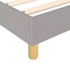 Cadre de lit Gris clair Polyester, Contreplaqué, Bois d'ingénierie Lit jumeau XL