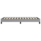 Cadre de lit en polyester gris clair, contreplaqué, bois manufacturé, Twin XL