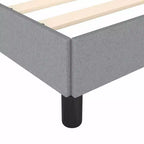 Cadre de lit en polyester gris clair, contreplaqué, bois manufacturé, Twin XL