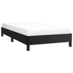 Cadre de lit en similicuir noir, contreplaqué, bois manufacturé Twin XL