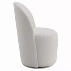 Lot de 2 fauteuils d'appoint Royal Hampton, rotation pivotante à 360 degrés, tissu bouclé blanc cassé