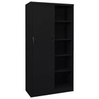 vidaXL Classeur de rangement verrouillable avec porte coulissante en acier