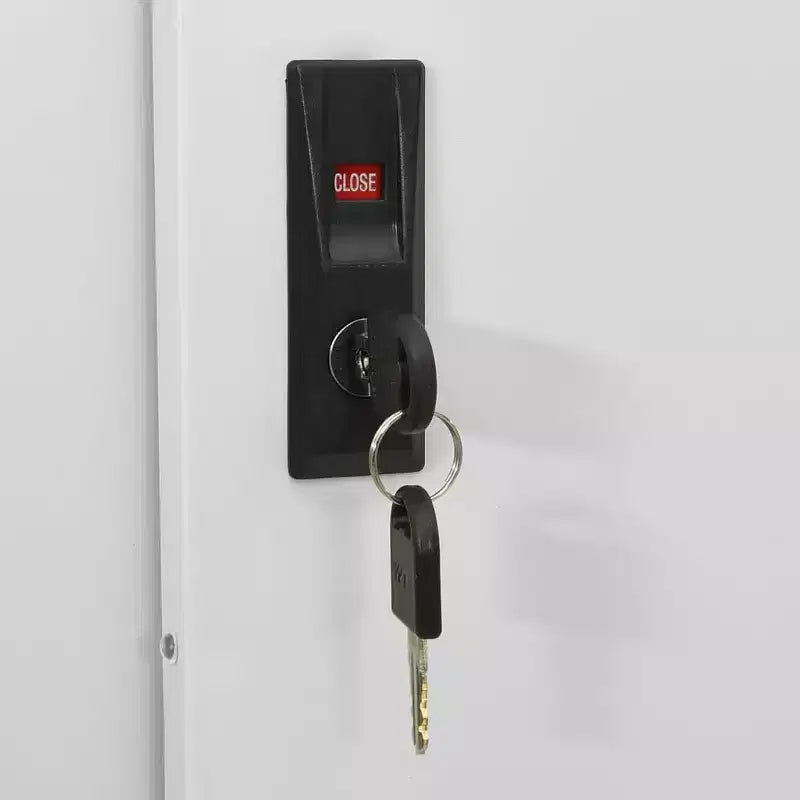 vidaXL Classeur de rangement verrouillable avec porte coulissante en acier