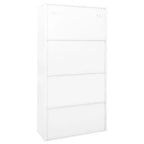 vidaXL Classeur de rangement verrouillable avec porte coulissante en acier