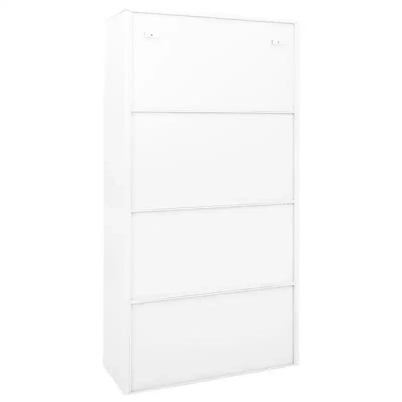 vidaXL Classeur de rangement verrouillable avec porte coulissante en acier