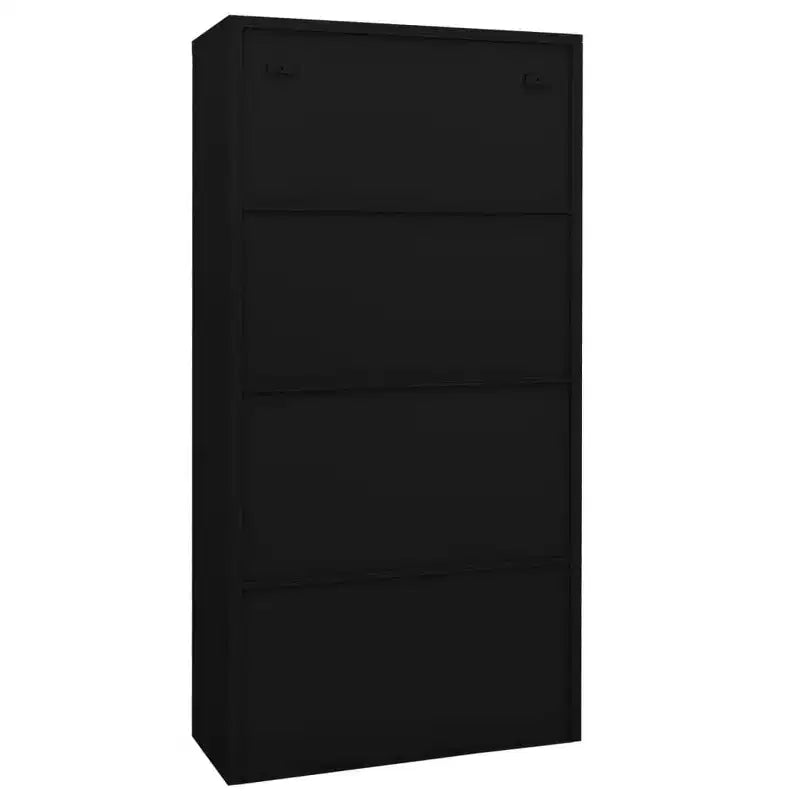 vidaXL Classeur de rangement verrouillable avec porte coulissante en acier