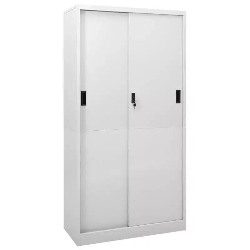 vidaXL Classeur de rangement verrouillable avec porte coulissante en acier