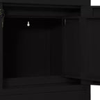 vidaXL Meuble de rangement classeur de bureau avec serrure pour bureau à domicile Acier - Gris clair Sans jardinière