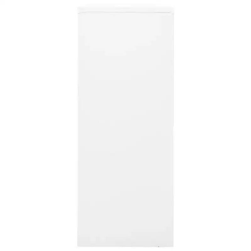 vidaXL Meuble de rangement classeur de bureau avec serrure pour bureau à domicile Acier - Gris clair Sans jardinière