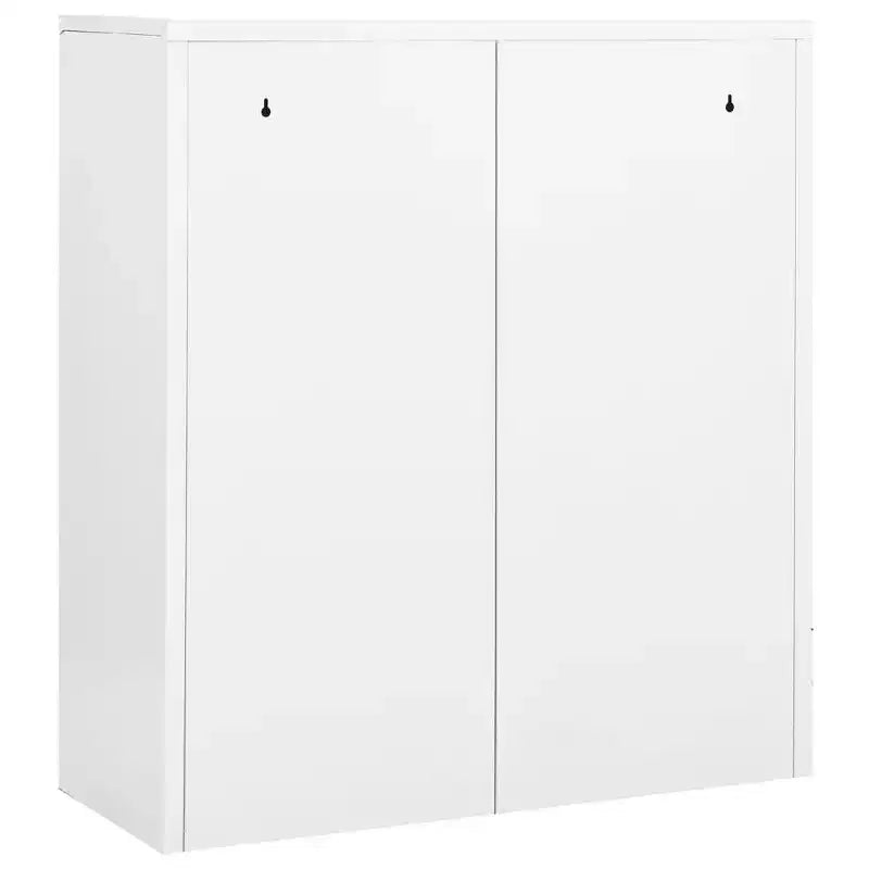 vidaXL Meuble de rangement classeur de bureau avec serrure pour bureau à domicile Acier - Gris clair Sans jardinière