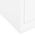 vidaXL Meuble de rangement classeur de bureau avec serrure pour bureau à domicile Acier - Gris clair Sans jardinière