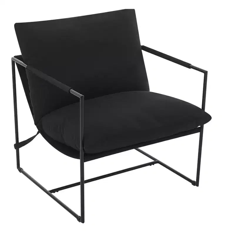 Fauteuil de salon, Fauteuil d'appoint moderne du milieu du siècle, Fauteuil de lecture confortable avec coussin en mousse déchiquetée pour salles de lecture, chambres, balcon