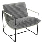 Fauteuil de salon, Fauteuil d'appoint moderne du milieu du siècle, Fauteuil de lecture confortable avec coussin en mousse déchiquetée pour salles de lecture, chambres, balcon