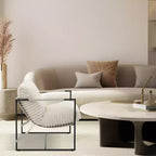 Fauteuil de salon, Fauteuil d'appoint moderne du milieu du siècle, Fauteuil de lecture confortable avec coussin en mousse déchiquetée pour salles de lecture, chambres, balcon