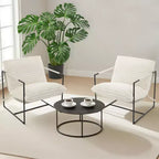 Fauteuil de salon, Fauteuil d'appoint moderne du milieu du siècle, Fauteuil de lecture confortable avec coussin en mousse déchiquetée pour salles de lecture, chambres, balcon