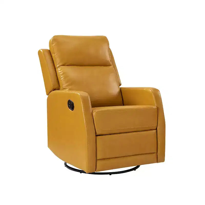 Fauteuil inclinable pivotant corail avec piètement en métal|ARTFUL LIVING DESIGNS