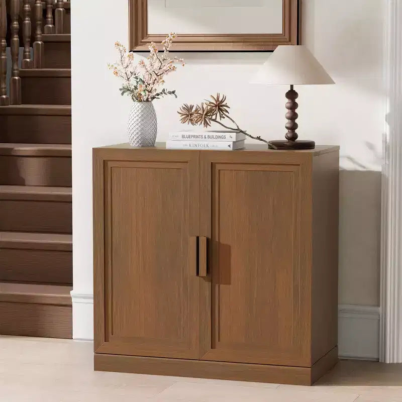 PexFix Bahut en Bois Moderne Meuble de Rangement avec 2 Portes et Étagère Réglable Consoles d'Appoint pour Salle à Manger/Salon Entrée
