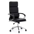 Costway Ergonomic Leather Office Chair Executive Chair w/ Adjustable Lumbar Support