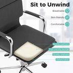 Chaise de bureau ergonomique Costway avec dossier basculant et siège rembourré réglable en hauteur