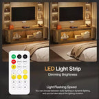 Meuble TV Lantine 70.9", console multimédia pour téléviseurs 65/70/75/80 pouces, meuble de télévision pour salon