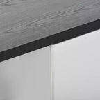 Meuble TV moderne pour téléviseurs de 80 pouces, meuble de rangement TV en bois avec 3 tiroirs, meuble TV/console multimédia avec pieds réglables et étagère ouverte