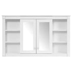 Whisen 47 Armoire de toilette à miroir, armoire à pharmacie murale avec étagère réglable