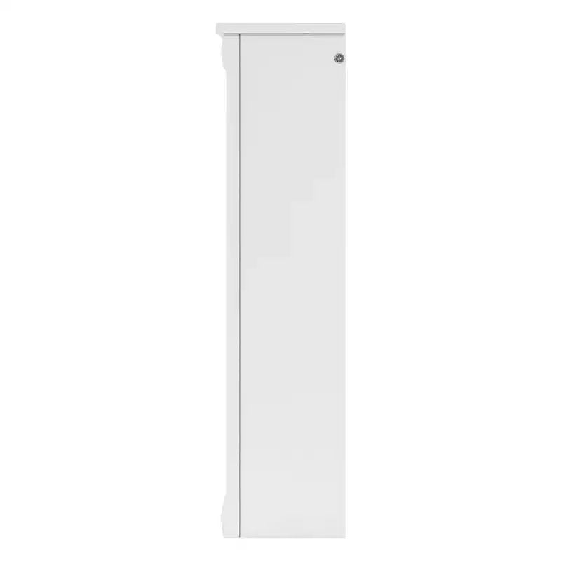 Whisen 47 Armoire de toilette à miroir, armoire à pharmacie murale avec étagère réglable