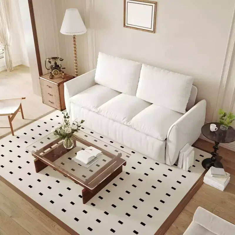 Canapé convertible 70,9 pouces, avec oreiller, canapé-lit 3 places en velours, canapé-lit deux places pour salon chambre