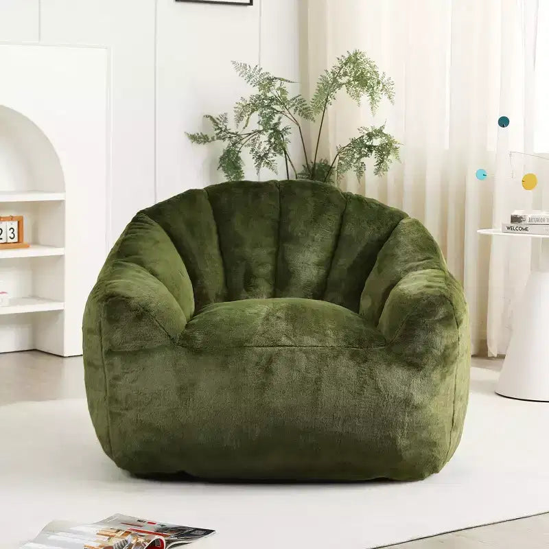 TUYOHW Fauteuil poire avec accoudoirs, chaise longue remplie de mousse à mémoire de forme haute densité, grand canapé paresseux pour adultes salon, housse amovible et lavable
