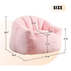 TUYOHW Fauteuil poire avec accoudoirs, chaise longue remplie de mousse à mémoire de forme haute densité, grand canapé paresseux pour adultes salon, housse amovible et lavable