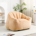 TUYOHW Fauteuil poire avec accoudoirs, chaise longue remplie de mousse à mémoire de forme haute densité, grand canapé paresseux pour adultes salon, housse amovible et lavable