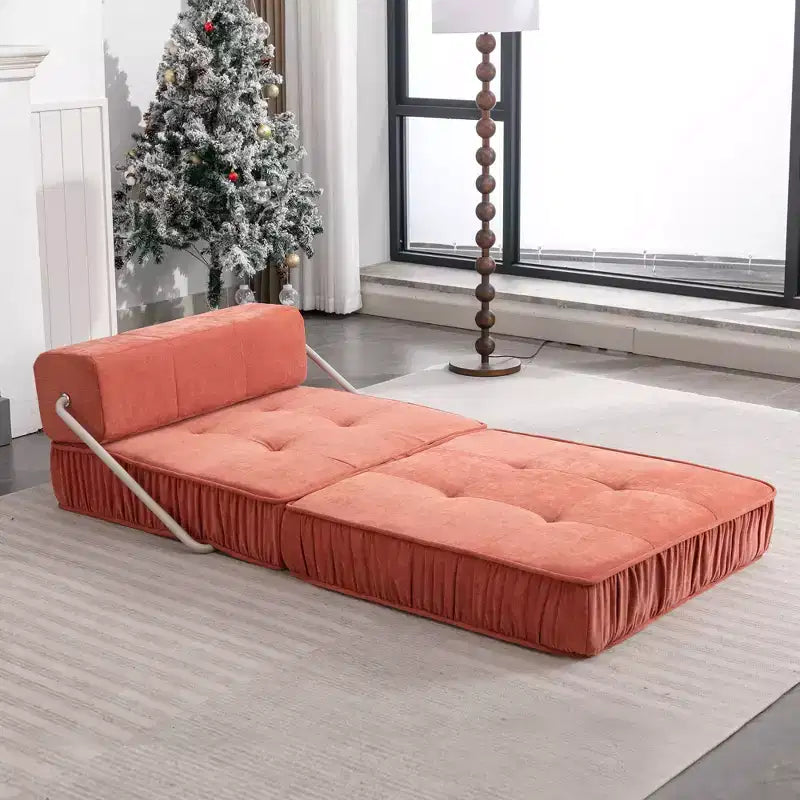 Canapé pliant, canapé-lit et matelas de sol convertibles, lit compact avec dossier amovible