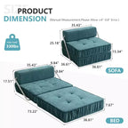 Canapé pliant, canapé-lit et matelas de sol convertibles, lit compact avec dossier amovible