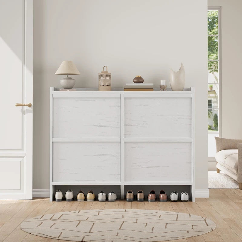 Bureau de travail laqué avec 2 tiroirs de rangement et stabilisateur en X