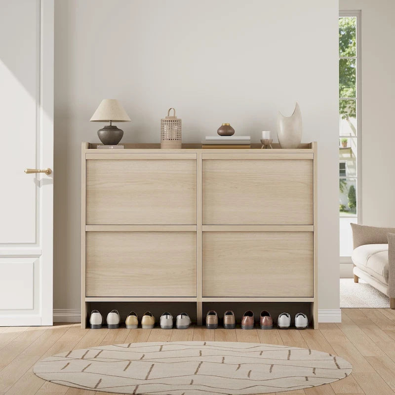 Bureau de travail laqué avec 2 tiroirs de rangement et stabilisateur en X