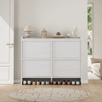 Bureau de travail laqué avec 2 tiroirs de rangement et stabilisateur en X