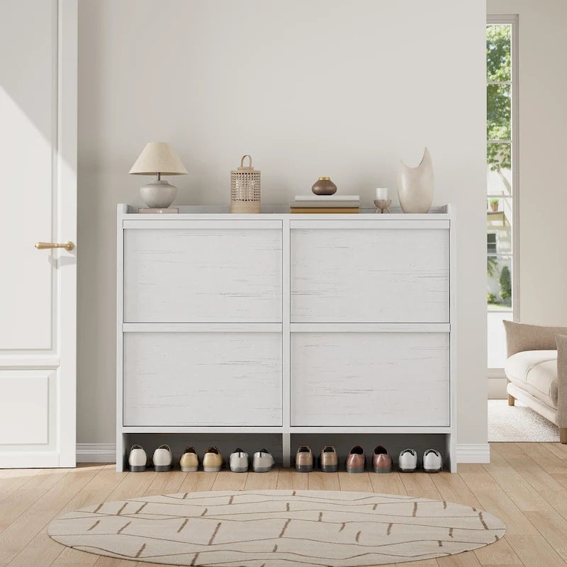 Bureau de travail laqué avec 2 tiroirs de rangement et stabilisateur en X