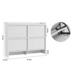 Bureau de travail laqué avec 2 tiroirs de rangement et stabilisateur en X